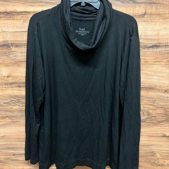 Flax Tops - Flax in motion large turtleneck long sleeve top